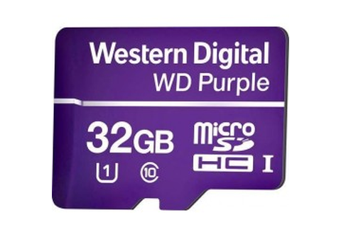 Флеш карта microSDHC 32Gb Class10 WD WDD032G1P0A Purple